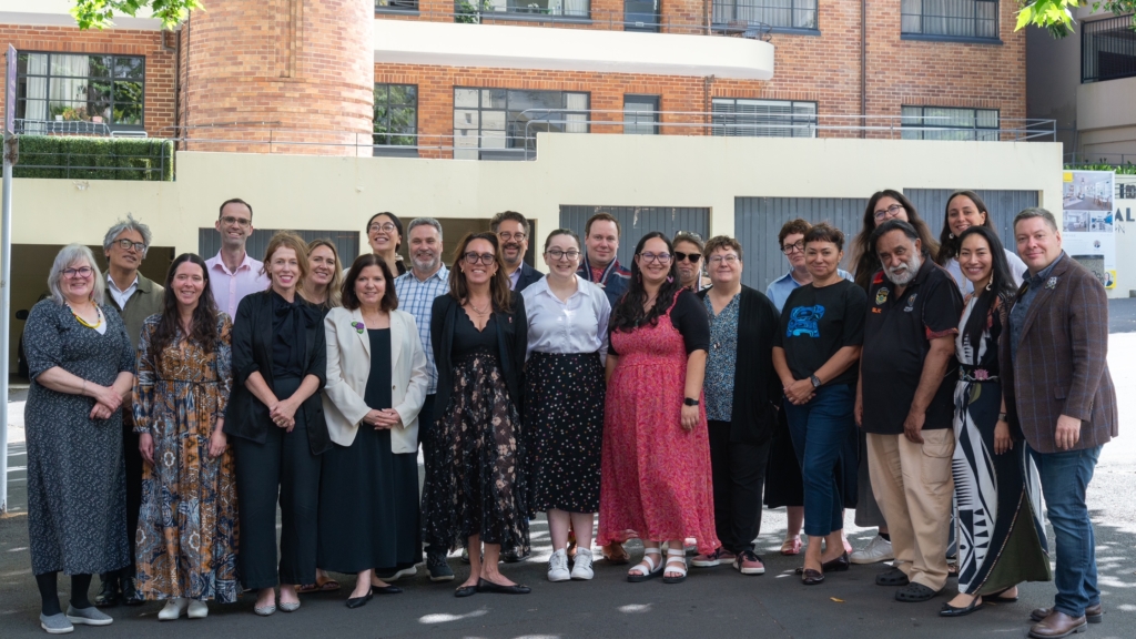 Jenn Preston (left) in Aotearoa/New Zealand with activists and academics from the Global Indigenous Rights Research Network.