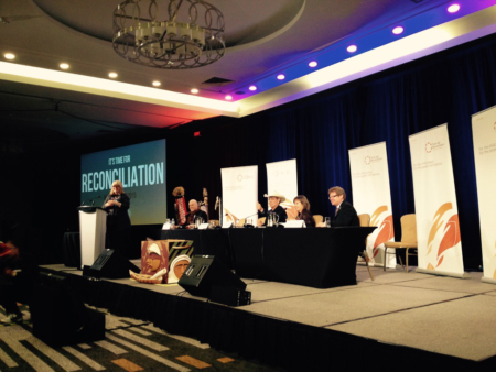 CFSC’s Jennifer Preston facilitates a session at the closing ceremony of the Truth and Reconciliation Commission of Canada, 2015.
